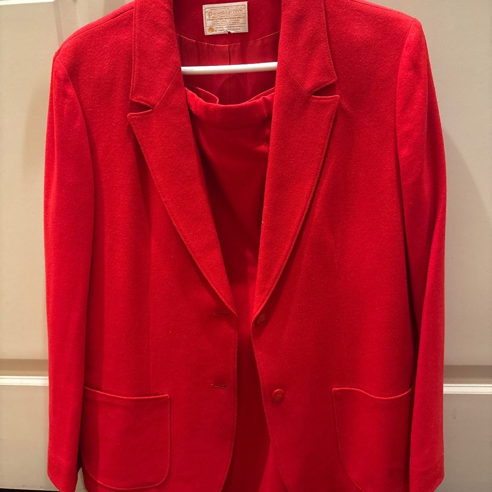 Vintage Pendleton suits red